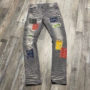 Mens Patchwork Skinny Arc Supreme Flex Jeans